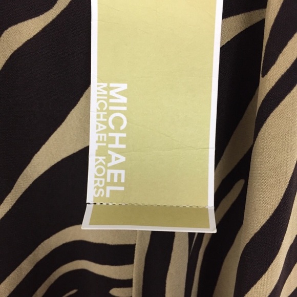 Michael Michael Kors Animal Print Skirt Brown XS - Picture 4 of 7